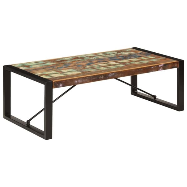 Soffbord 120x60x40 cm massivt återvunnet trä