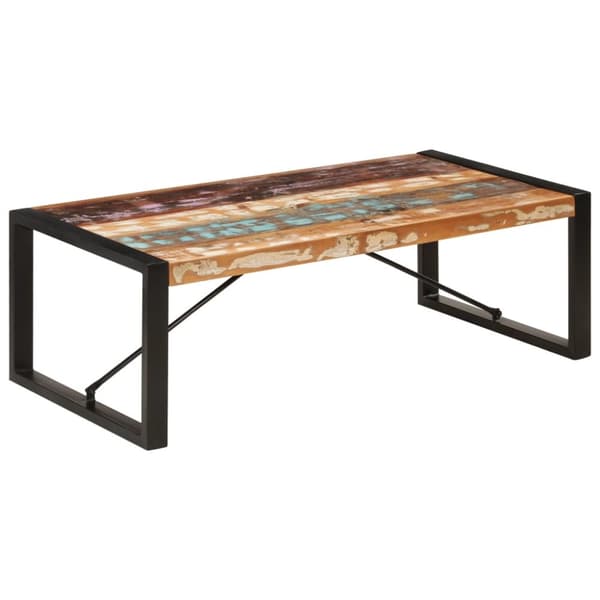 Soffbord 120x60x40 cm massivt återvunnet trä