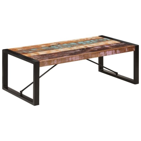Soffbord 120x60x40 cm massivt återvunnet trä