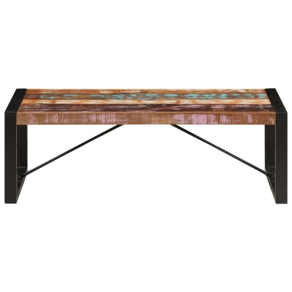 Soffbord 120x60x40 cm massivt återvunnet trä