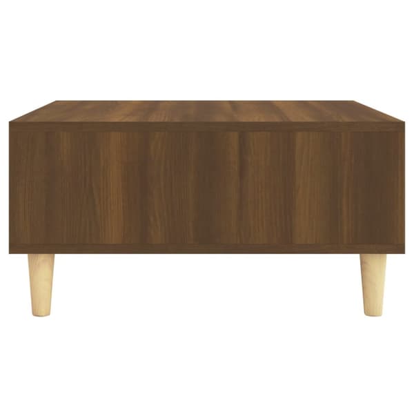 Soffbord brun ek 60x60x30 cm konstruerat trä