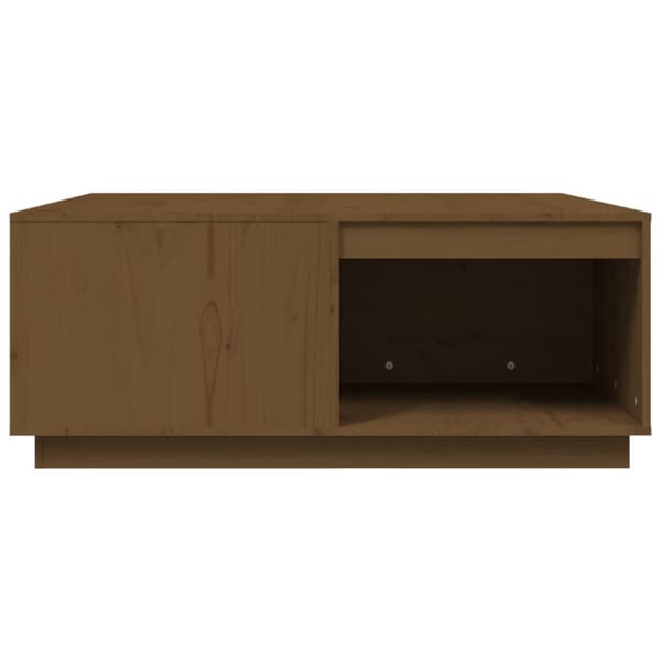 Soffbord honungsbrun 100x101x40,5 cm massiv furu