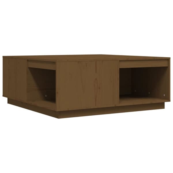 Soffbord honungsbrun 100x101x40,5 cm massiv furu