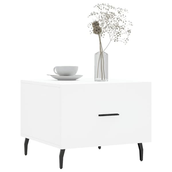 Soffbord svart 50x50x40 cm konstruerat trä