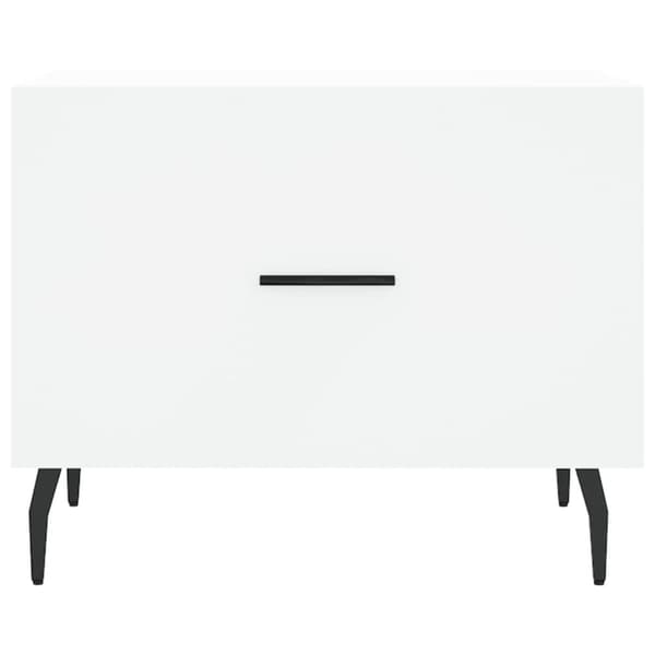 Soffbord svart 50x50x40 cm konstruerat trä