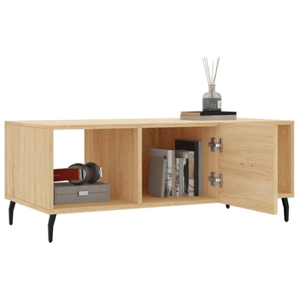Soffbord sonoma-ek 102x50x40 cm konstruerat trä