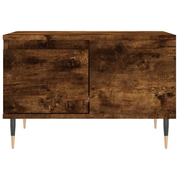 Soffbord rökfärgad ek 55x55x36,5 cm konstruerat trä