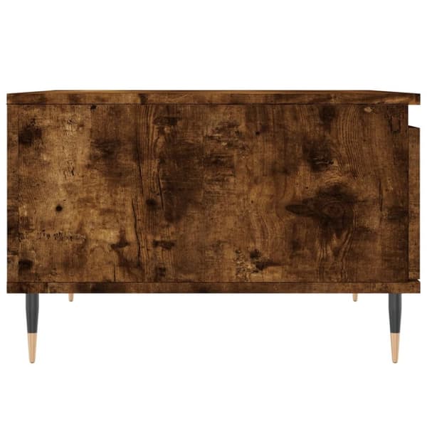 Soffbord rökfärgad ek 55x55x36,5 cm konstruerat trä