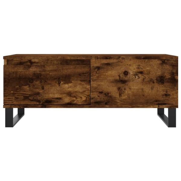 Soffbord rökfärgad ek 90x50x36,5 cm konstruerat trä
