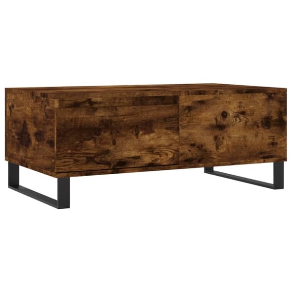Soffbord rökfärgad ek 90x50x36,5 cm konstruerat trä