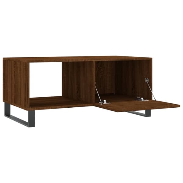 Soffbord brun ek 90x50x40 cm konstruerat trä