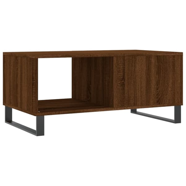 Soffbord brun ek 90x50x40 cm konstruerat trä