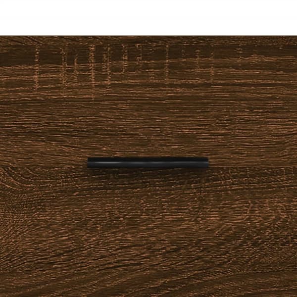 sofabord 50x50x40 cm konstrueret træ brun egetræsfarve