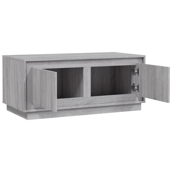 Sohvapöytä harmaa Sonoma 102x50x44 cm tekninen puu