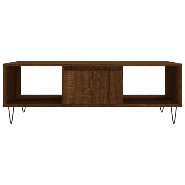 Soffbord brun ek 104x60x35 cm konstruerat trä