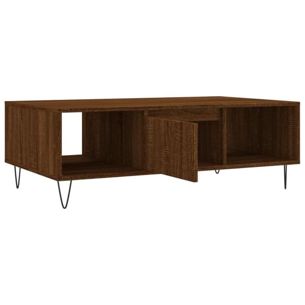 Soffbord brun ek 104x60x35 cm konstruerat trä