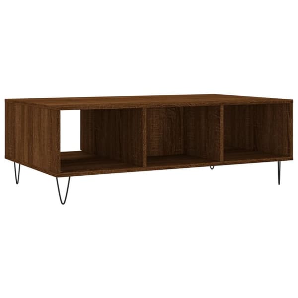 Soffbord brun ek 104x60x35 cm konstruerat trä