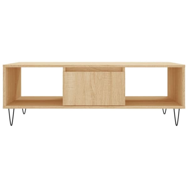 sofabord 104x60x35 cm konstrueret træ sonoma-eg