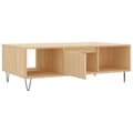 Miniatyrbillede 6 af 10: sofabord 104x60x35 cm konstrueret træ sonoma-eg