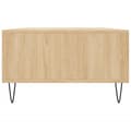 Miniatyrbillede 7 af 10: sofabord 104x60x35 cm konstrueret træ sonoma-eg