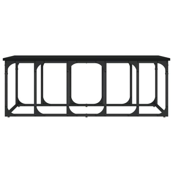sofabord 100x50x35,5 cm konstrueret træ sort