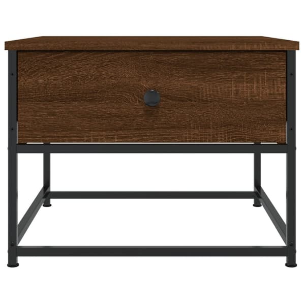 Soffbord brun ek 51x51x40 cm konstruerat trä