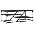 Miniatyrbillede 2 af 9: sofabord 100x49x40 cm konstrueret træ sort