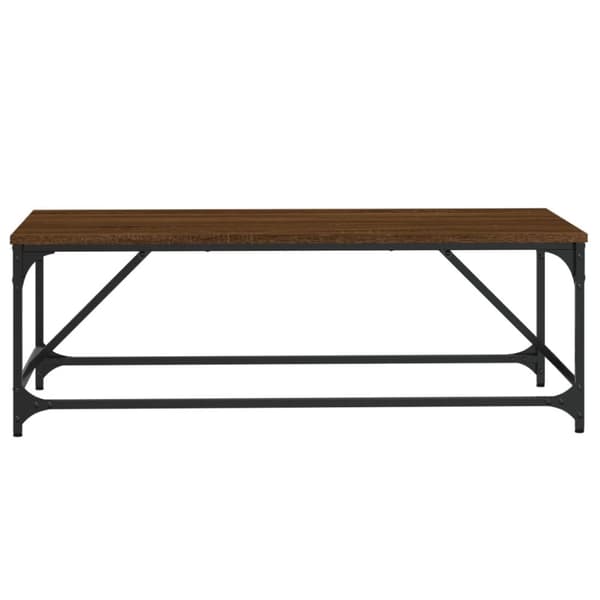 Sohvapöytä ruskea tammi 100x50x35 cm tekninen puu