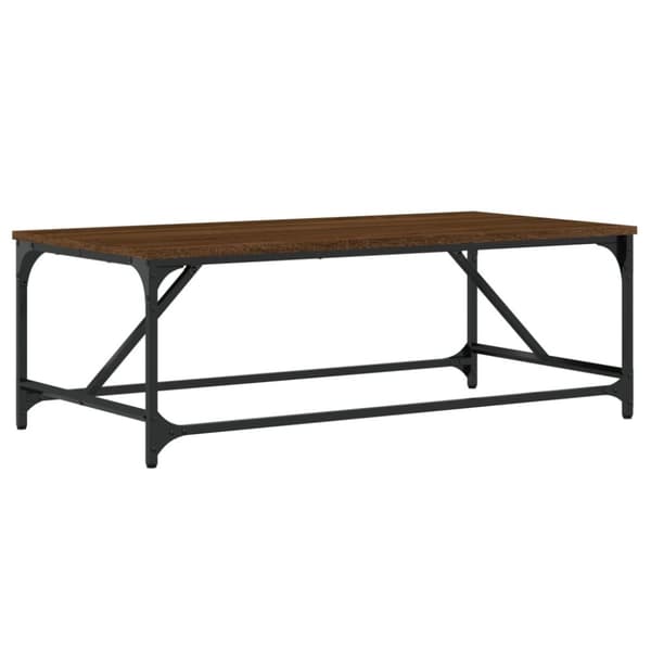 Sohvapöytä ruskea tammi 100x50x35 cm tekninen puu