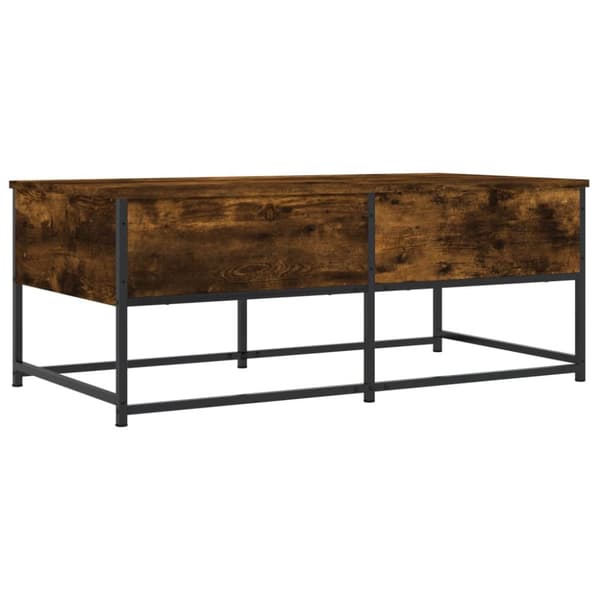 Soffbord rökfärgad ek 100x51x40 cm konstruerat trä