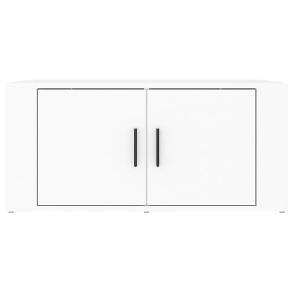 Soffbord vit 80x50x36 cm konstruerat trä