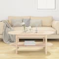 Miniatyrbild 3 av 8: Soffbord 110x55x45 cm massiv furu