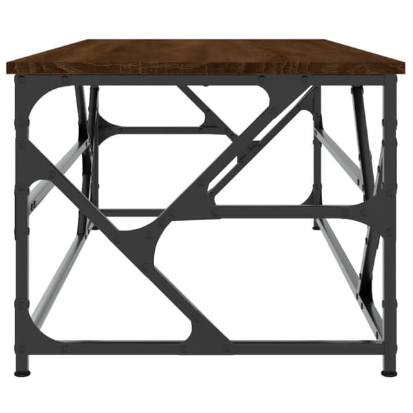 Soffbord brun ek 100x50x40 cm konstruerat trä