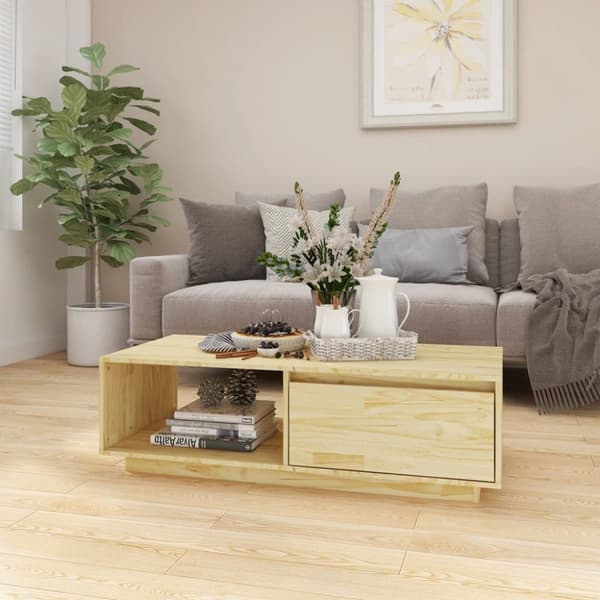 Soffbord 110x50x33,5 cm massiv furu