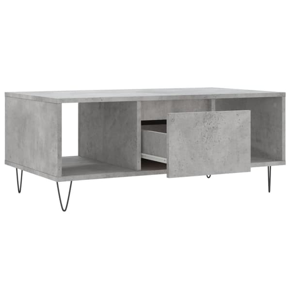 Soffbord betonggrå 90x50x36,5 cm konstruerat trä