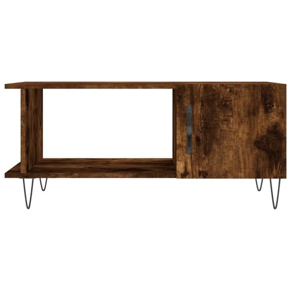Soffbord rökfärgad ek 90x50x40 cm konstruerat trä