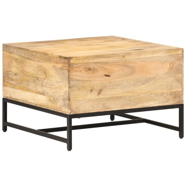 Sohvapöytä 67x67x45 cm täysi mangopuu