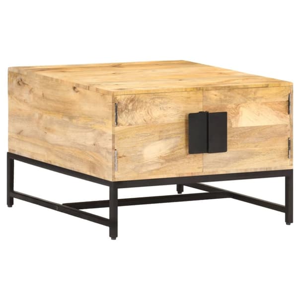 Sohvapöytä 67x67x45 cm täysi mangopuu