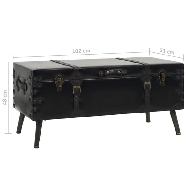 Soffbord MDF och stål 102x51x48 cm