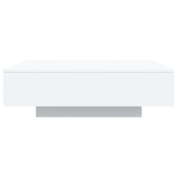 Soffbord med LED vit 100x100x31 cm