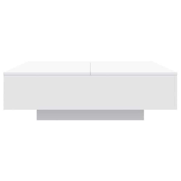 Soffbord med LED vit 100x100x31 cm