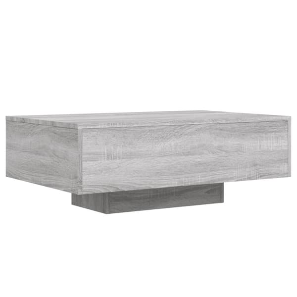 Soffbord med LED grå sonoma 85x55x31 cm