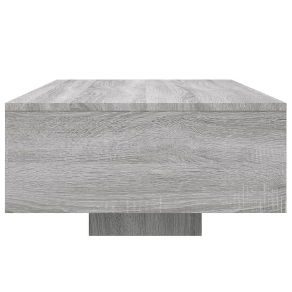 Soffbord med LED grå sonoma 85x55x31 cm
