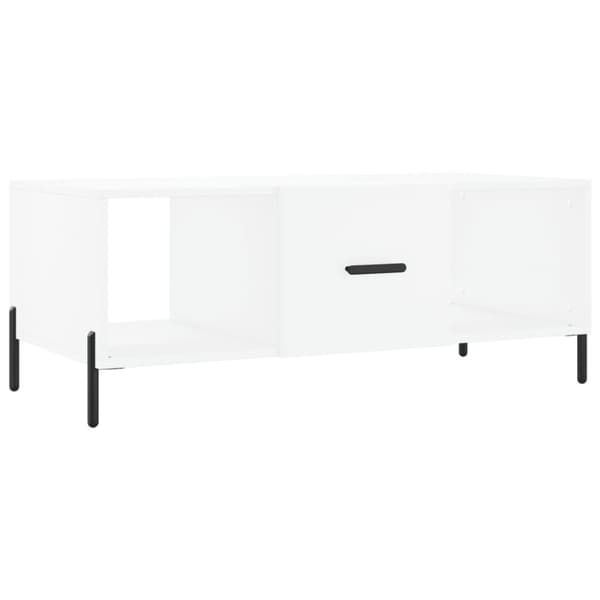 sofabord 102x50x40 cm konstrueret træ hvid