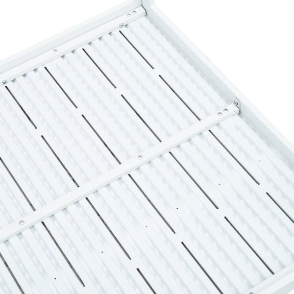 Sohvapöytä valkoinen 78x78x74 cm HDPE puutyyli