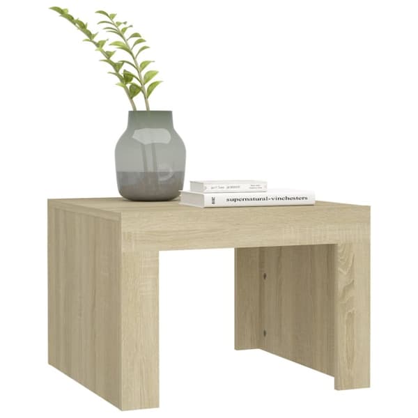Soffbord sonoma-ek 50x50x35 cm konstruerat trä