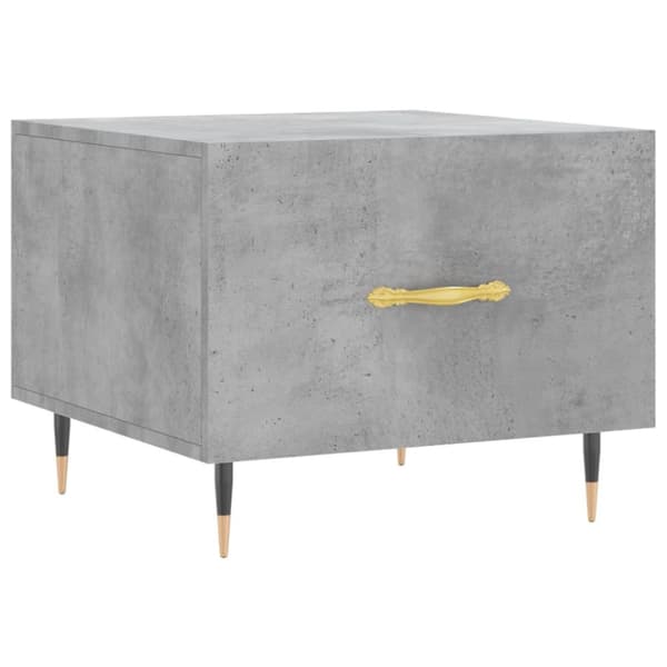 Soffbord 2 st betonggrå 50x50x40 cm konstruerat trä