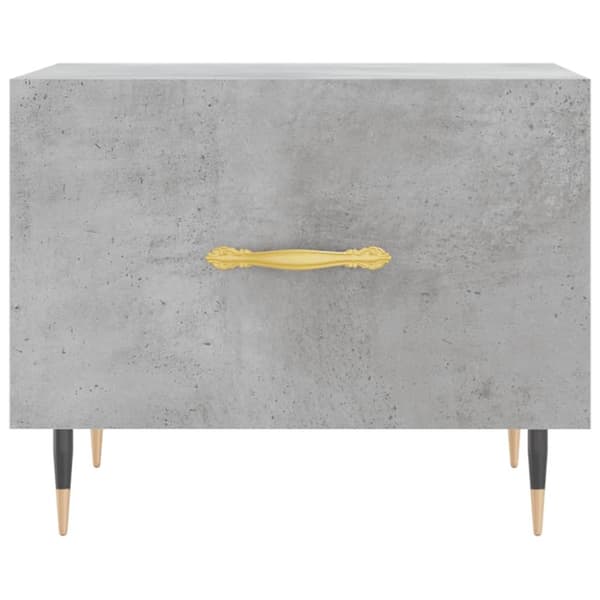 Soffbord 2 st betonggrå 50x50x40 cm konstruerat trä