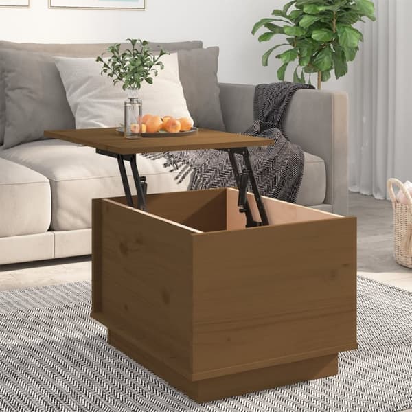 Soffbord honungsbrun 40x50x35 cm massiv furu