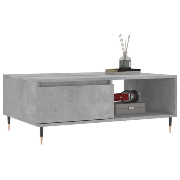 sofabord 90x60x35 cm konstrueret træ betongrå